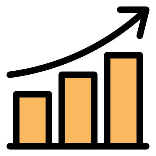 upward trending graph